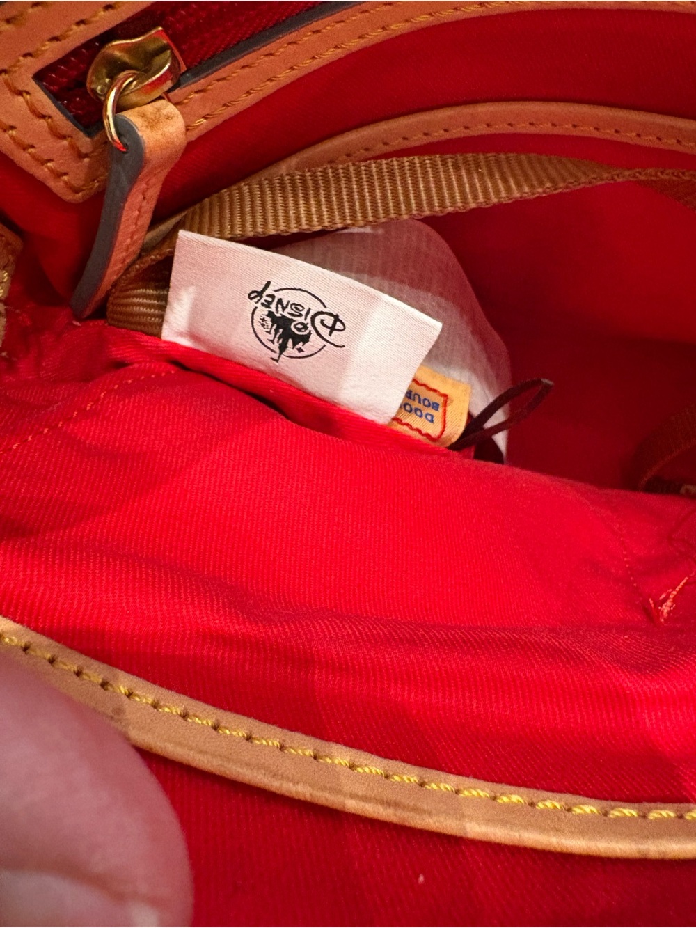 Disney Parks Dooney & Bourke White Sketch Mickey & Minnie Backpack - Picture 4 of 8